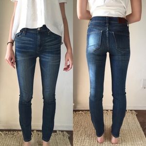 Madewell high rise skinny denim jeans